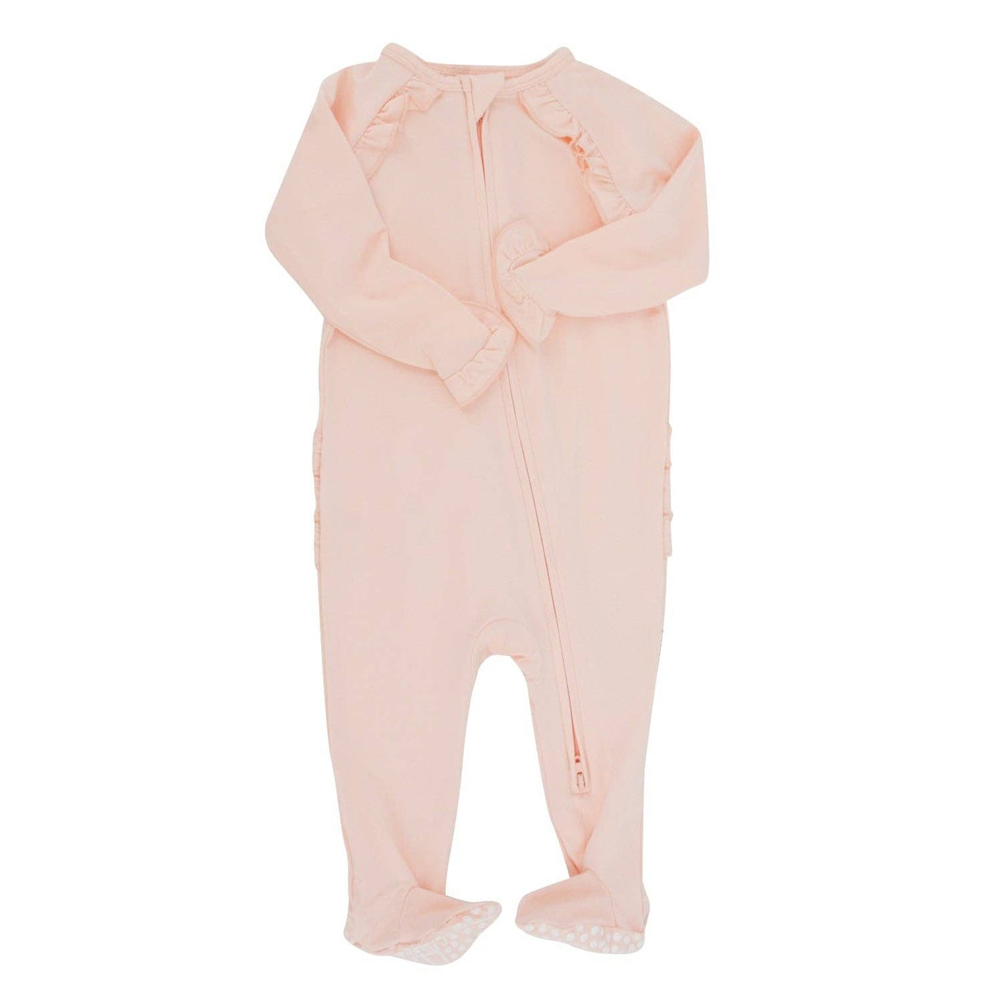 Ruffle Footie - Perfect Pink